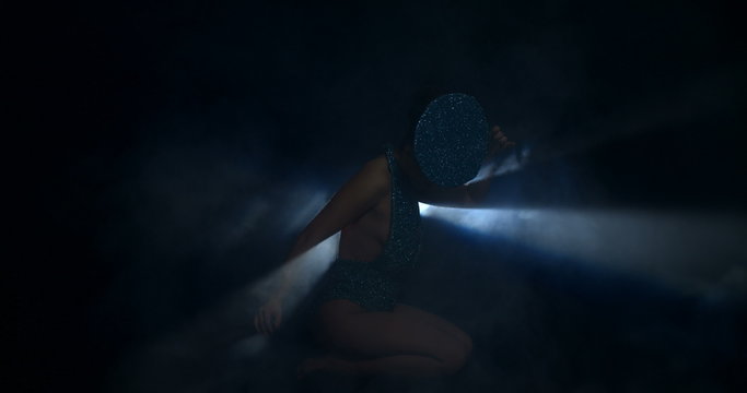 Showgirl Show Performance Girl Woman Fog & Smoke & Light