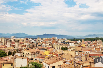 Obraz premium View over the city of Girona, Catalonia