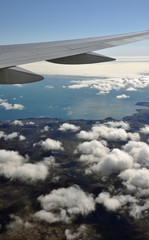Fototapeta na wymiar Flug über Island
