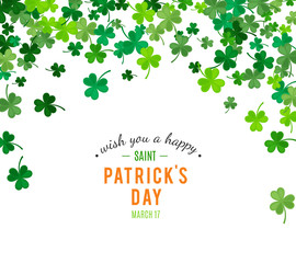 St Patrick's Day background. Vector illustration