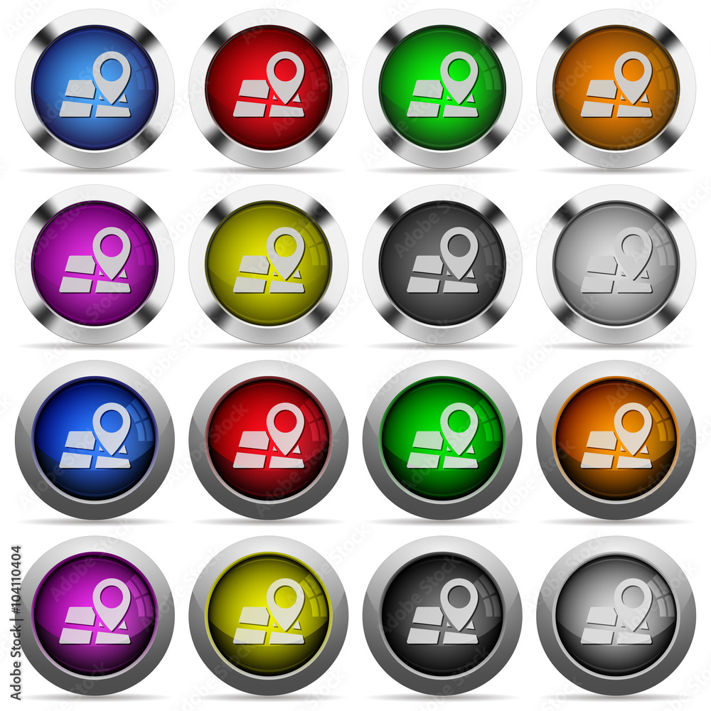 Poster map location button set