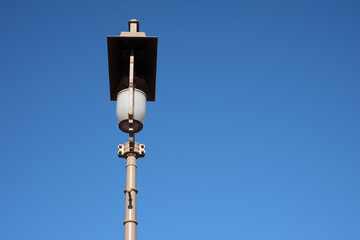 Fototapeta na wymiar lamppost with blue sky