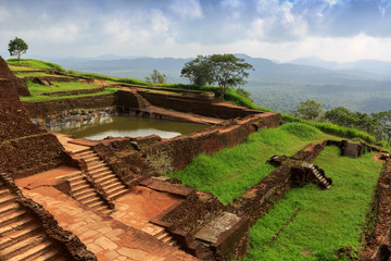 Ruins on top of Sigiriya palace