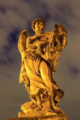 Baroque angel sculpture - Sant' Angelo bridge