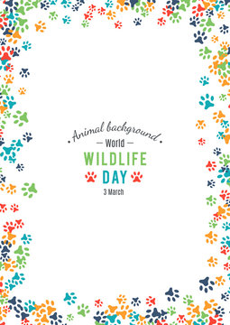 Vector background of world wildlife day