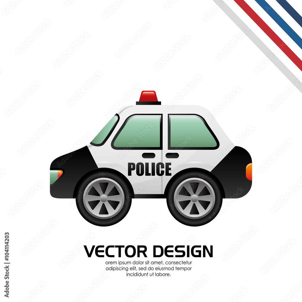 Wall mural car icon design