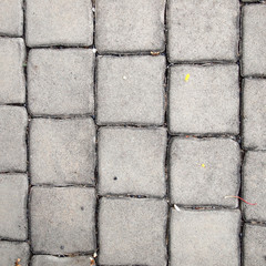 pavement Background of grey cobble stones