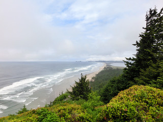 Scenic Pacific coast in Oregon - landscape color photo