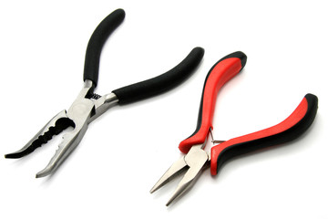 Hair extension equipment of natural hair. Hair Extension Plier Tool For Hair Extensions Beauty Salon Equipments © biotin