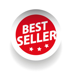 Best seller sticker vector