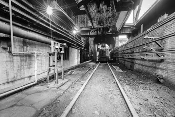 abandoned old industrial construction railway channel © ABCDstock