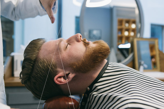 Arranging barber beard