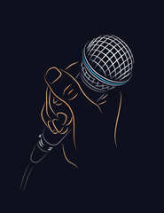 Microphone in hand