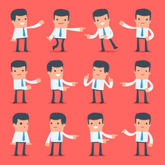Fototapeta premium Flat Simple Character Manager for use in design