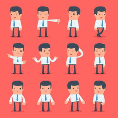 Flat Simple Character Manager for use in design