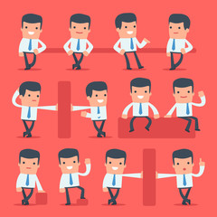 Flat Simple Character Manager for use in design