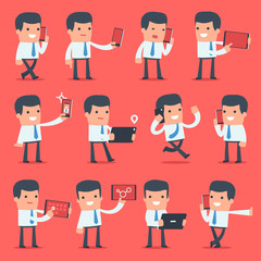 Flat Simple Character Manager for use in design