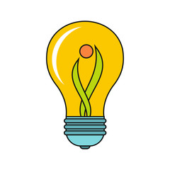 Cartoon lamp icon