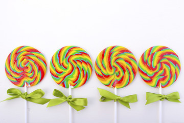 St Patricks Day Rainbow Lollipops