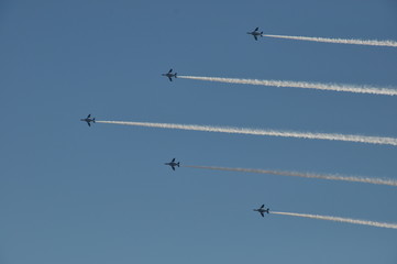 航空ショー　雲