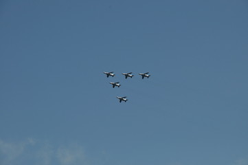 航空ショー　雲