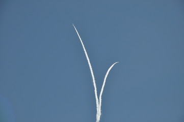 航空ショー　雲