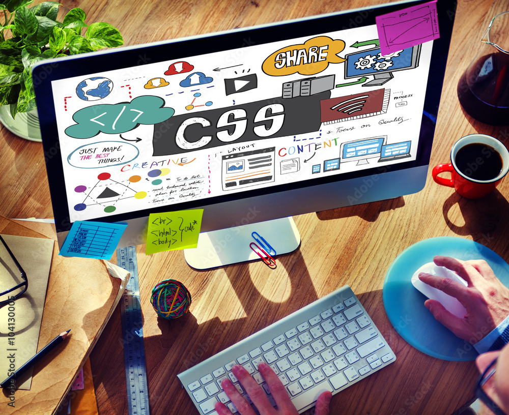 Poster web web design technology network online concept