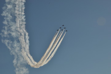 航空ショー　雲