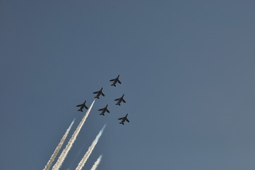 航空ショー　雲