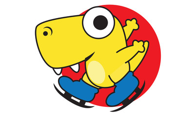 Dinosaur Skating