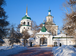 Obraz premium Orthodox convent in Irkutsk