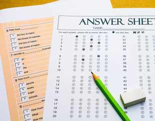 questions and answer sheet