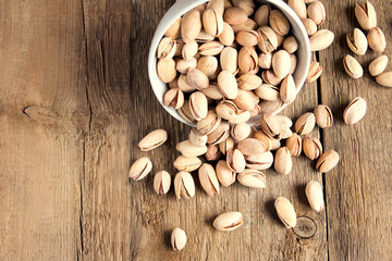 Salty pistachios nuts