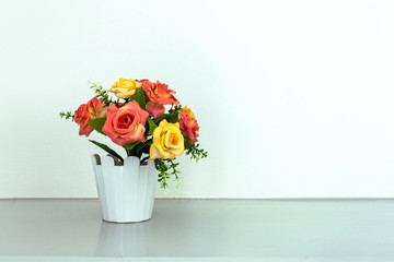 flower on white table
