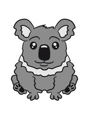 small fat sitting sweet plush koala