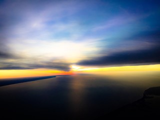 Fototapeta na wymiar sun at the horizon