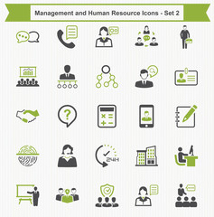 Management and Human Resource Icons - Set 2