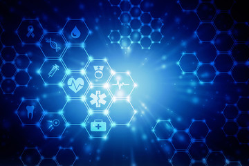 Abstract medical background