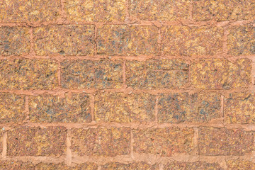 Brown marble brick wall abstract for background