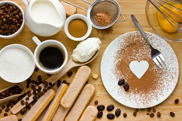  I love tiramisu. Ingredients for making perfect Italian dessert