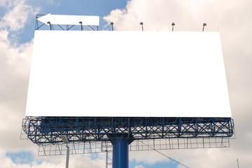 large Blank billboard ready for new advertisement