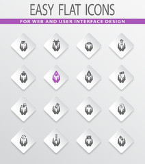 Hand and money icons set