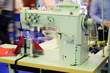 Fototapeta premium The image of a professional sewing machine