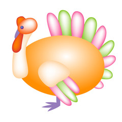 Obraz premium Easter egg turkey