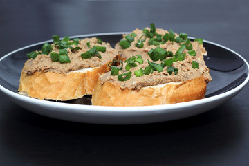 sandwich with liver pate