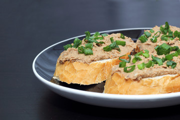 sandwich with liver pate