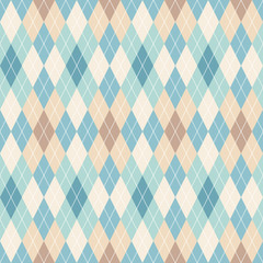 Argyle seamless pattern. Retro background