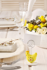 Easter decorations in egg shells