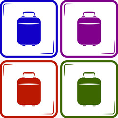 Travel bag icon
