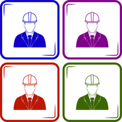 Engineer vector icon